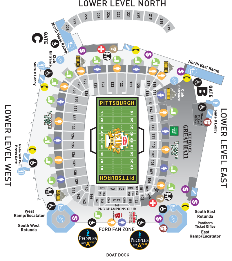Heinz Field Stadium Chart
