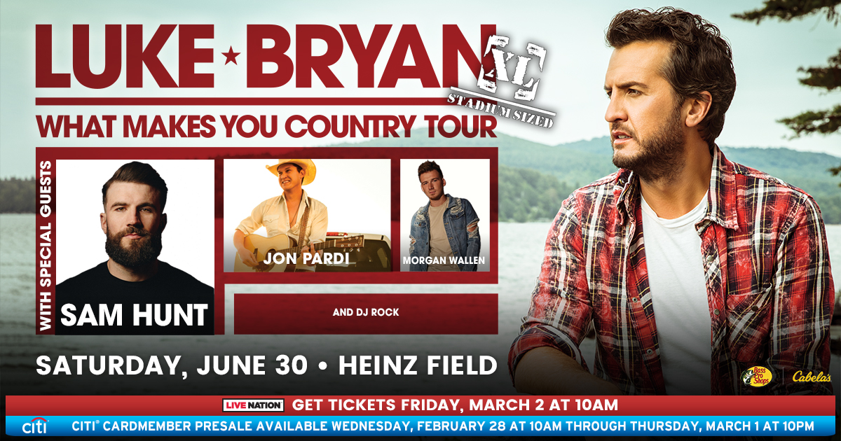 Luke Bryan's "What Makes You Country XL" Stadium Tour Heinz Field