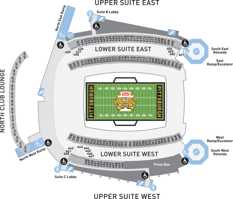 Heinz Field Seating Charts and Stadium Diagrams