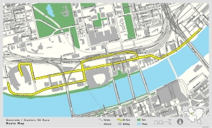 2017 Steelers 5k Race Map