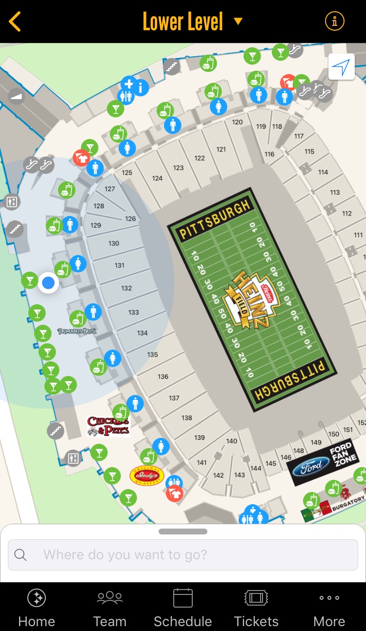 Interactive Stadium Map