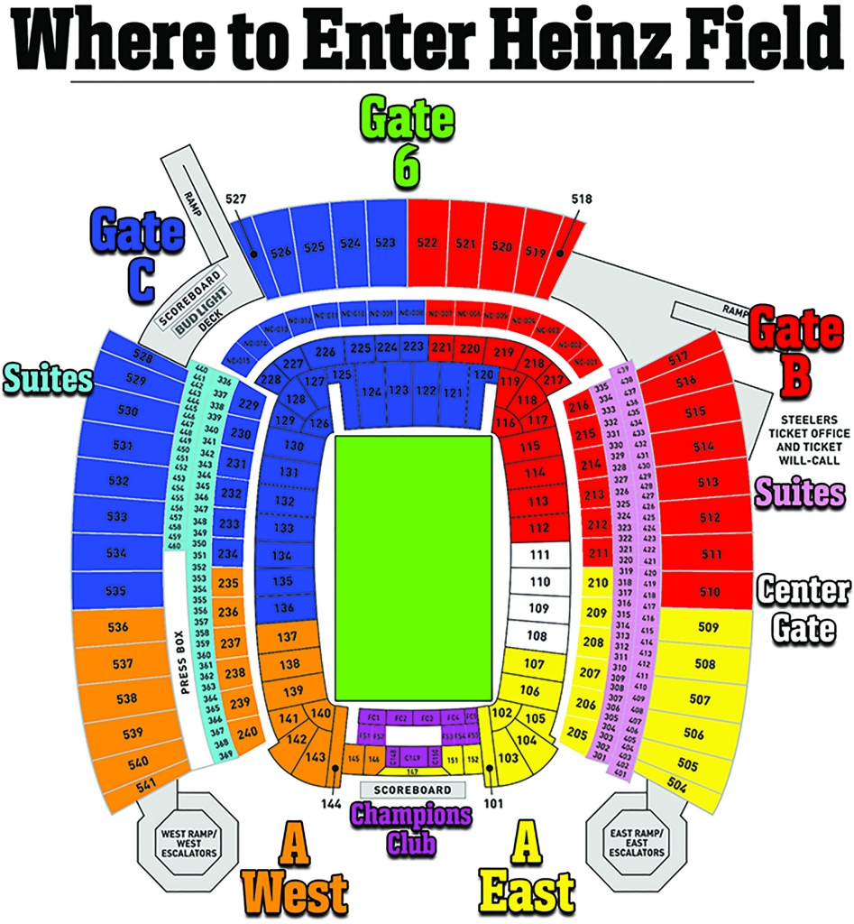 Heinz Field Football Seating Chart