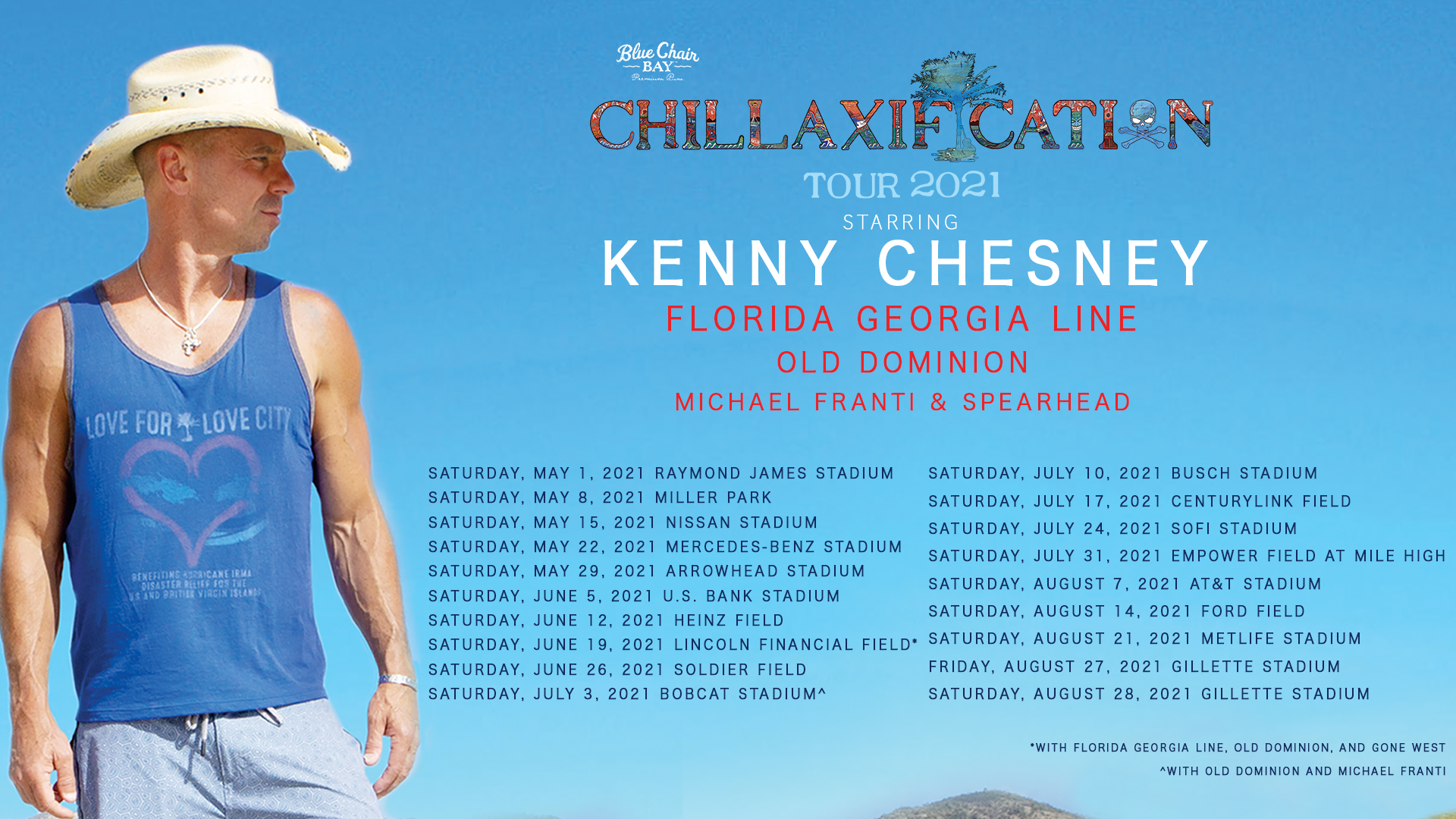 kenny chesney upcoming tour dates