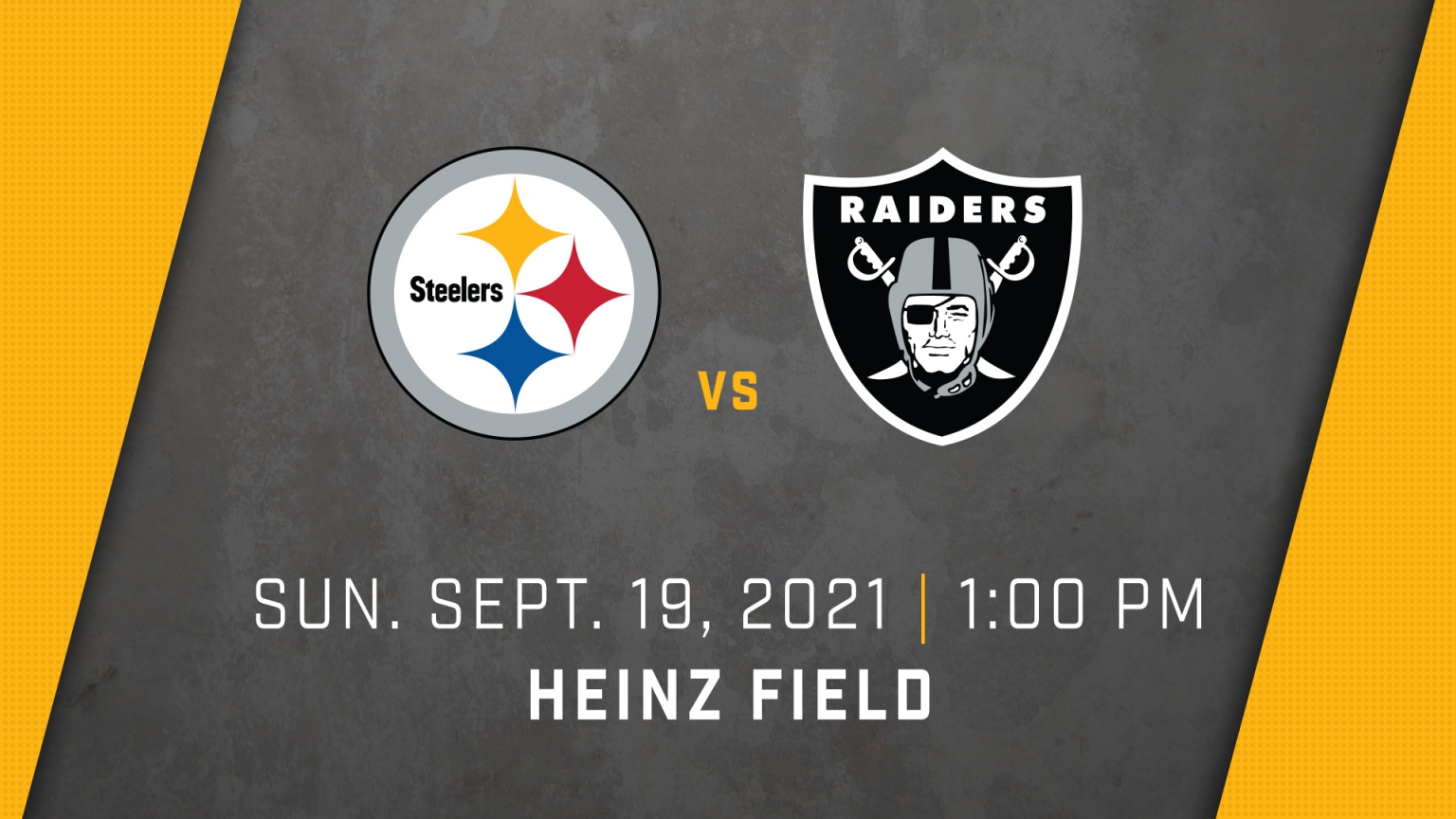 Pittsburgh Steelers vs. Las Vegas Raiders - 2021 Regular Season - Heinz Field in Pittsburgh, PA