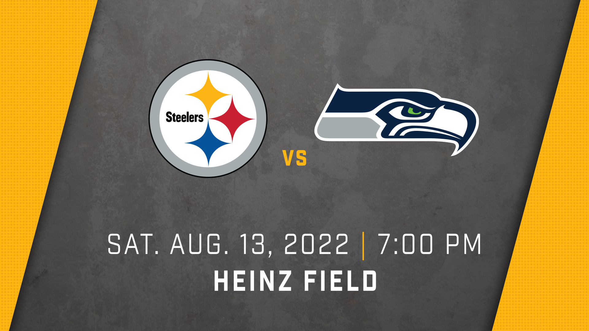Steelers vs. Seahawks matchup graphic