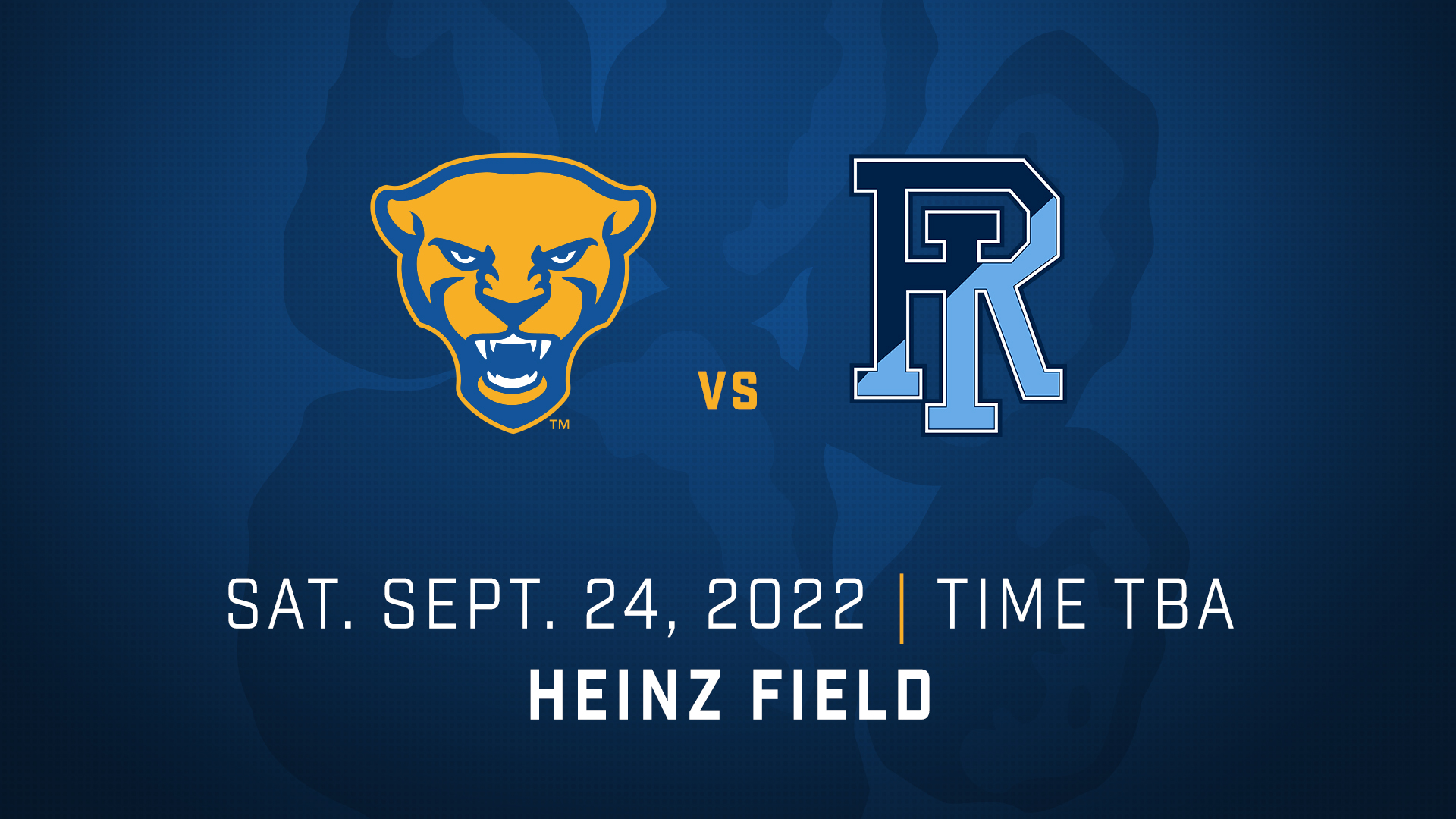 Pitt vs. Rhode Island Rams | Sat. Sept. 24, 2022 | Time TBA | Heinz Field